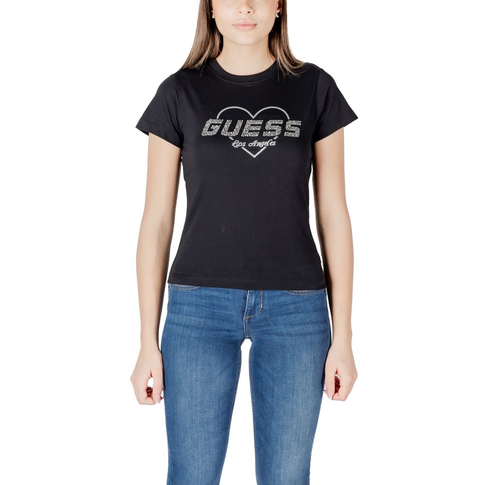 Guess Active Black Cotton T-Shirt
