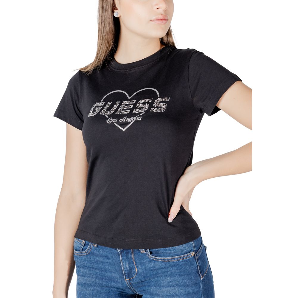 Guess Active Black Cotton T-Shirt