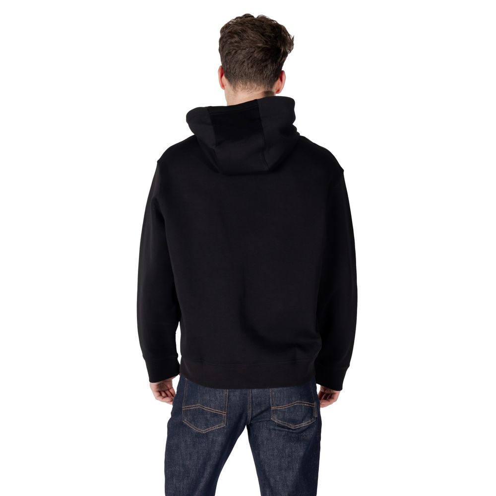 Armani Exchange Black Cotton Hoodie