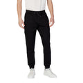 Armani Exchange Black Cotton Joggers (Workout Pants)