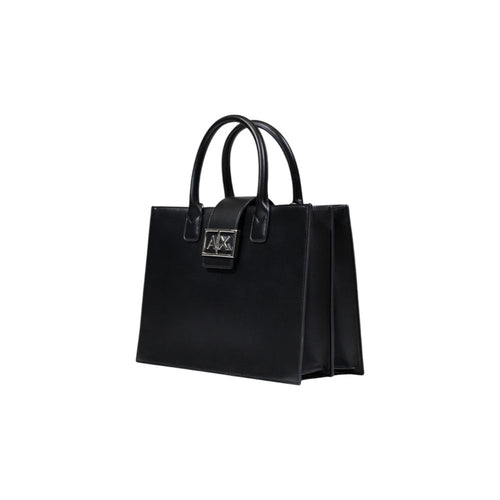 Armani Exchange Schwarze Handtasche aus Polyester