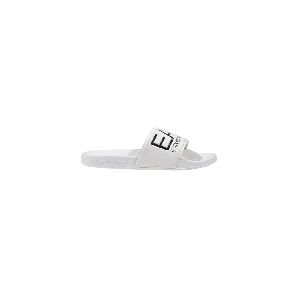EA7 Emporio Armani White Pvc Slippers
