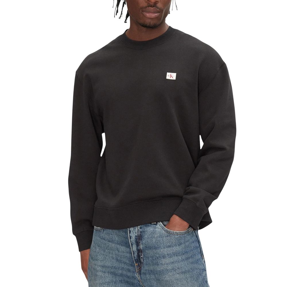 Calvin Klein Jeans Black Cotton Sweatshirt