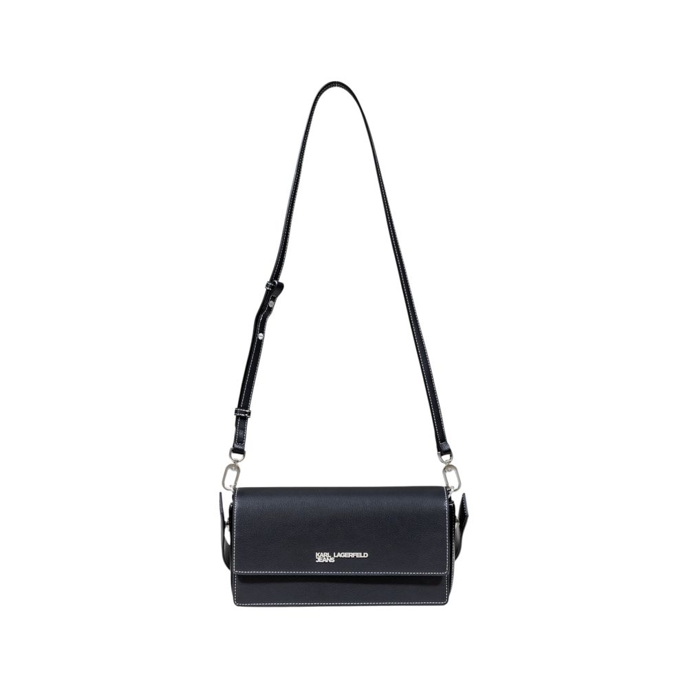 Karl Lagerfeld Black Artificial Leather Handbag