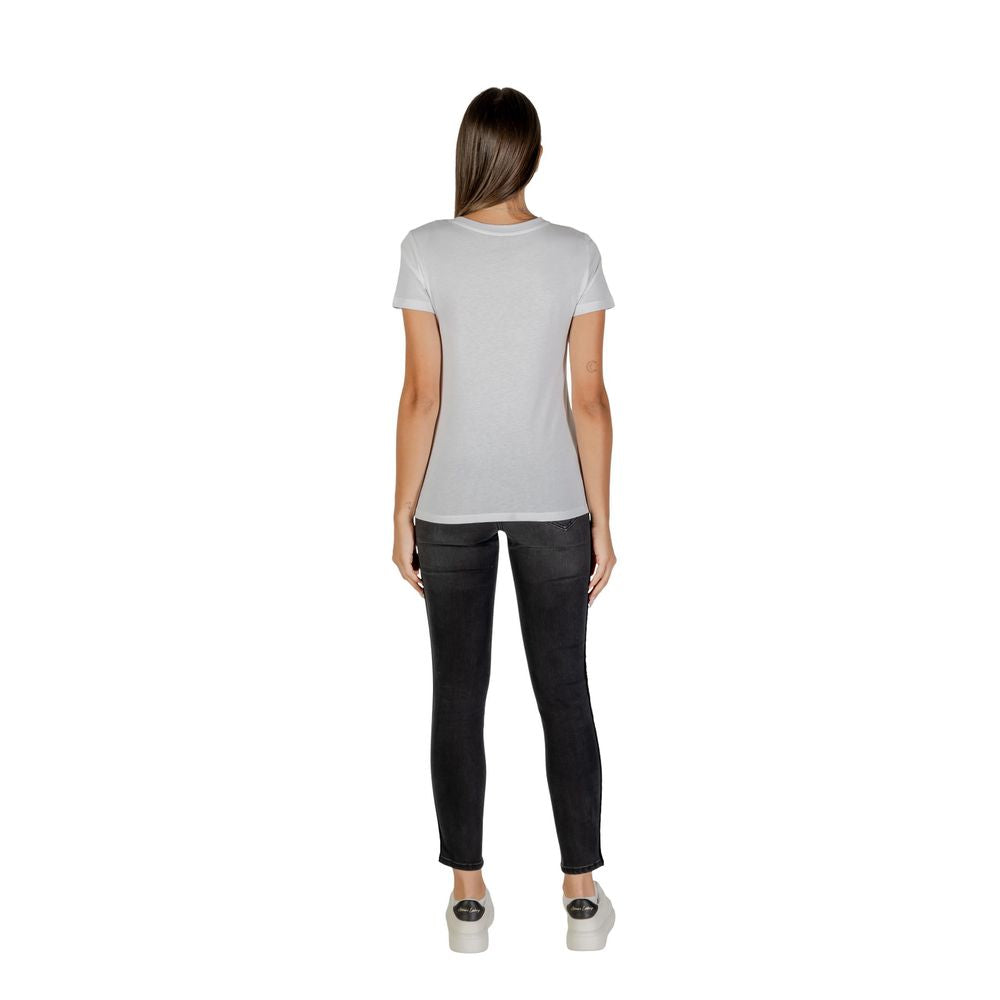 Armani Exchange White Cotton T-Shirt