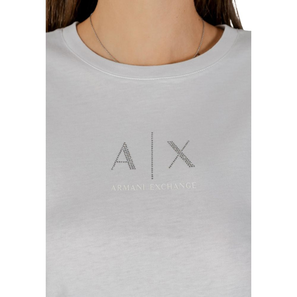 Armani Exchange White Cotton T-Shirt