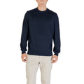 Hugo Boss Blue Cotton Sweatshirt