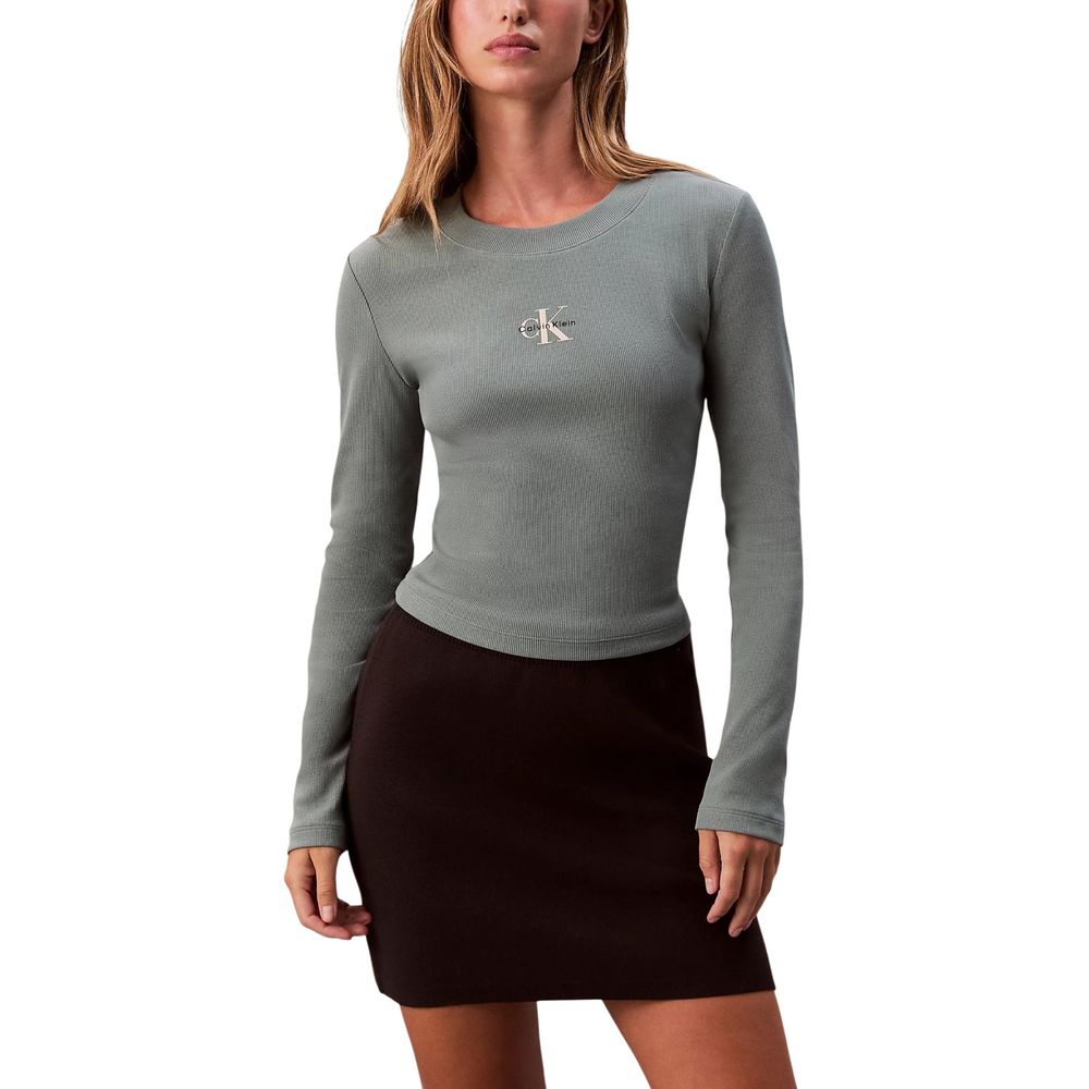 Calvin Klein Jeans Bicolor Cotton Long Sleeve T-Shirt
