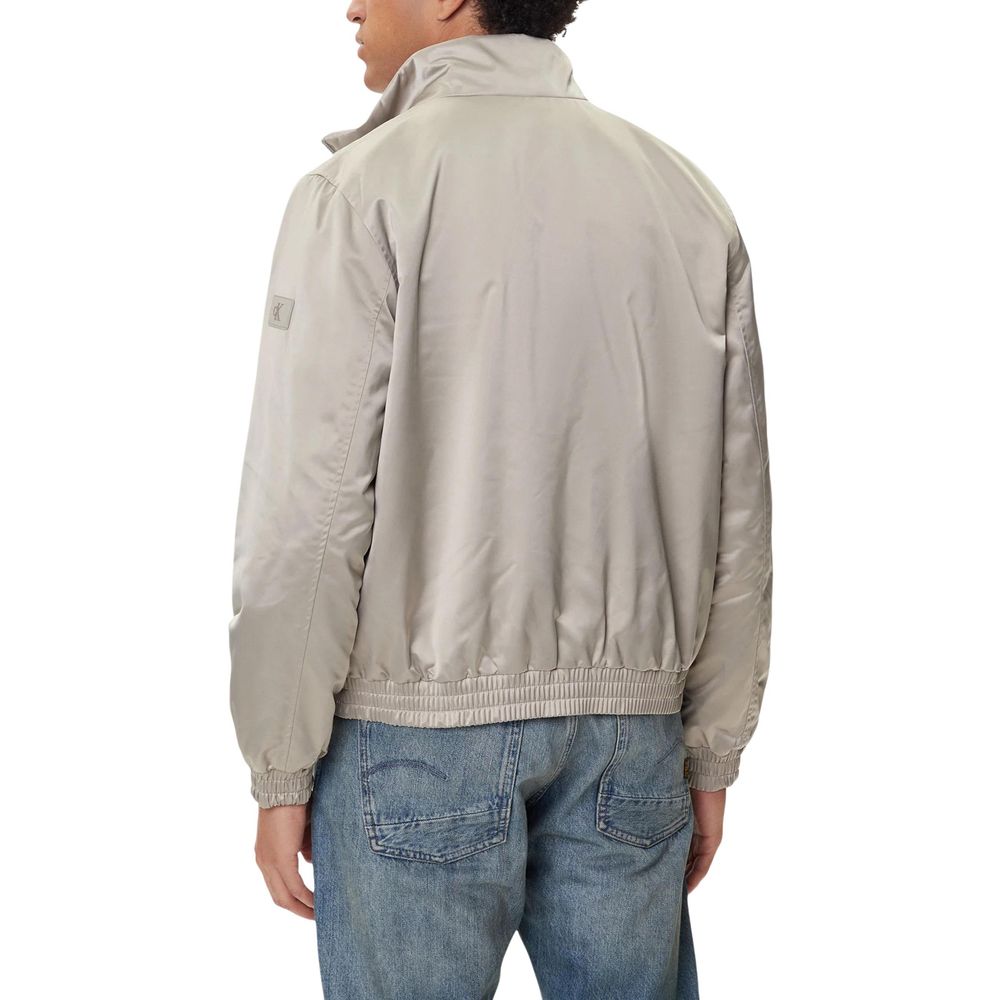 Calvin Klein Jeans Beige Recycled Polyester Bomber