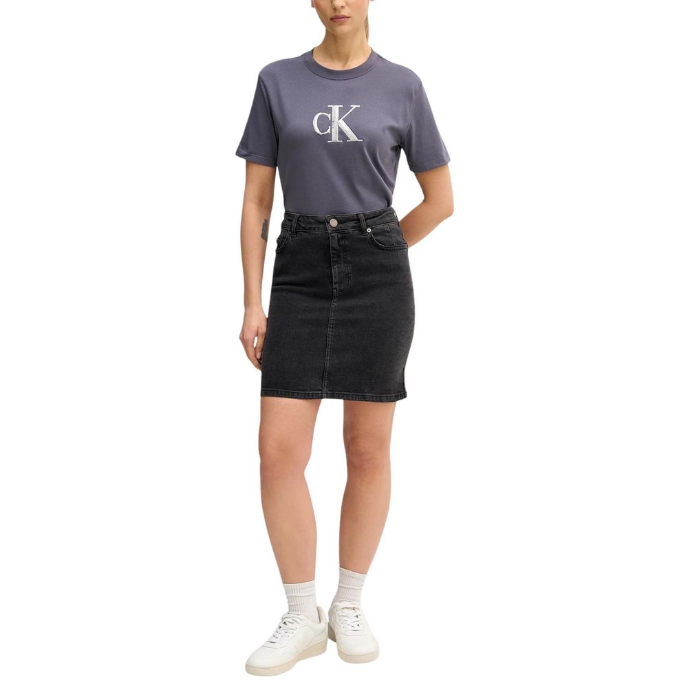 Calvin Klein Jeans Gray Cotton T-Shirt