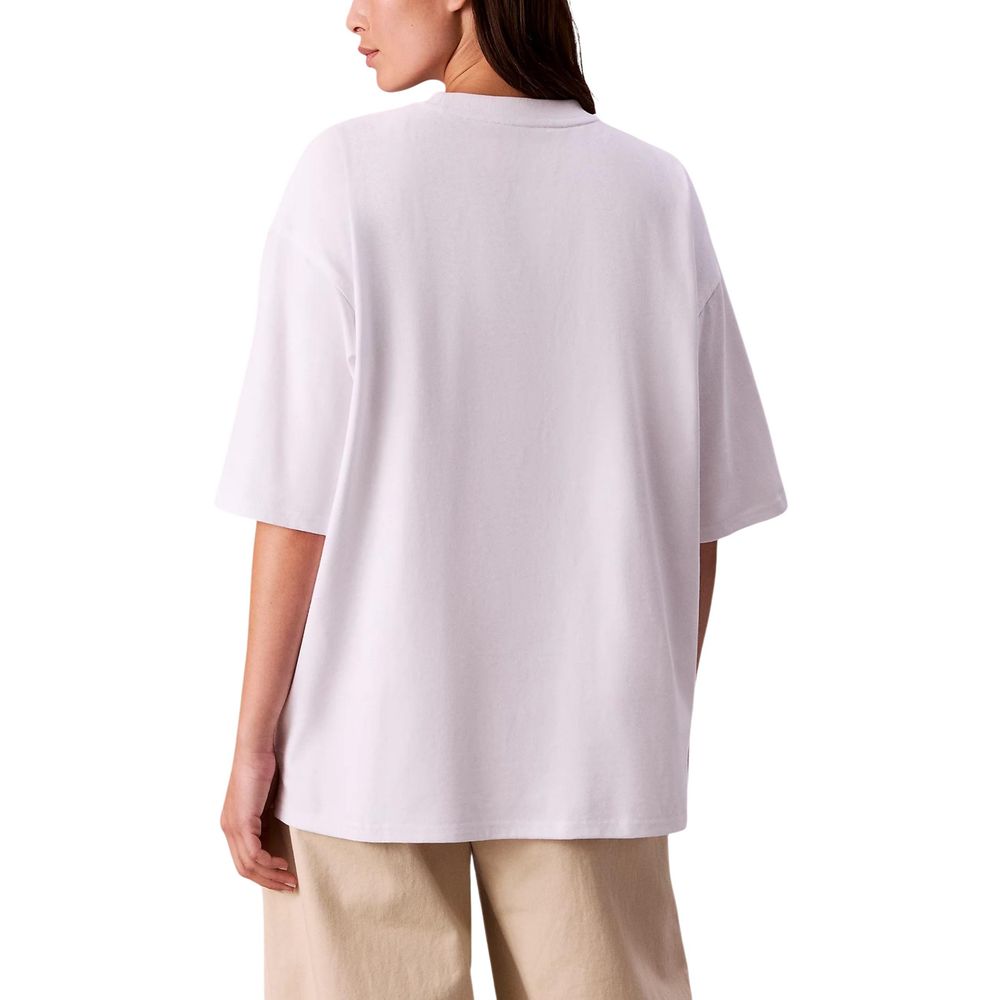 Calvin Klein Jeans White Cotton T-Shirt