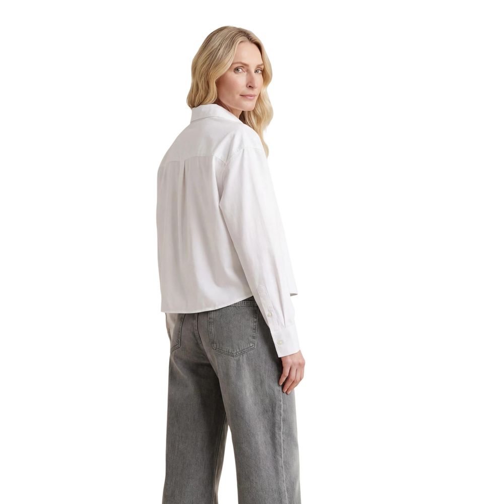 Calvin Klein Jeans White Cotton Blouse