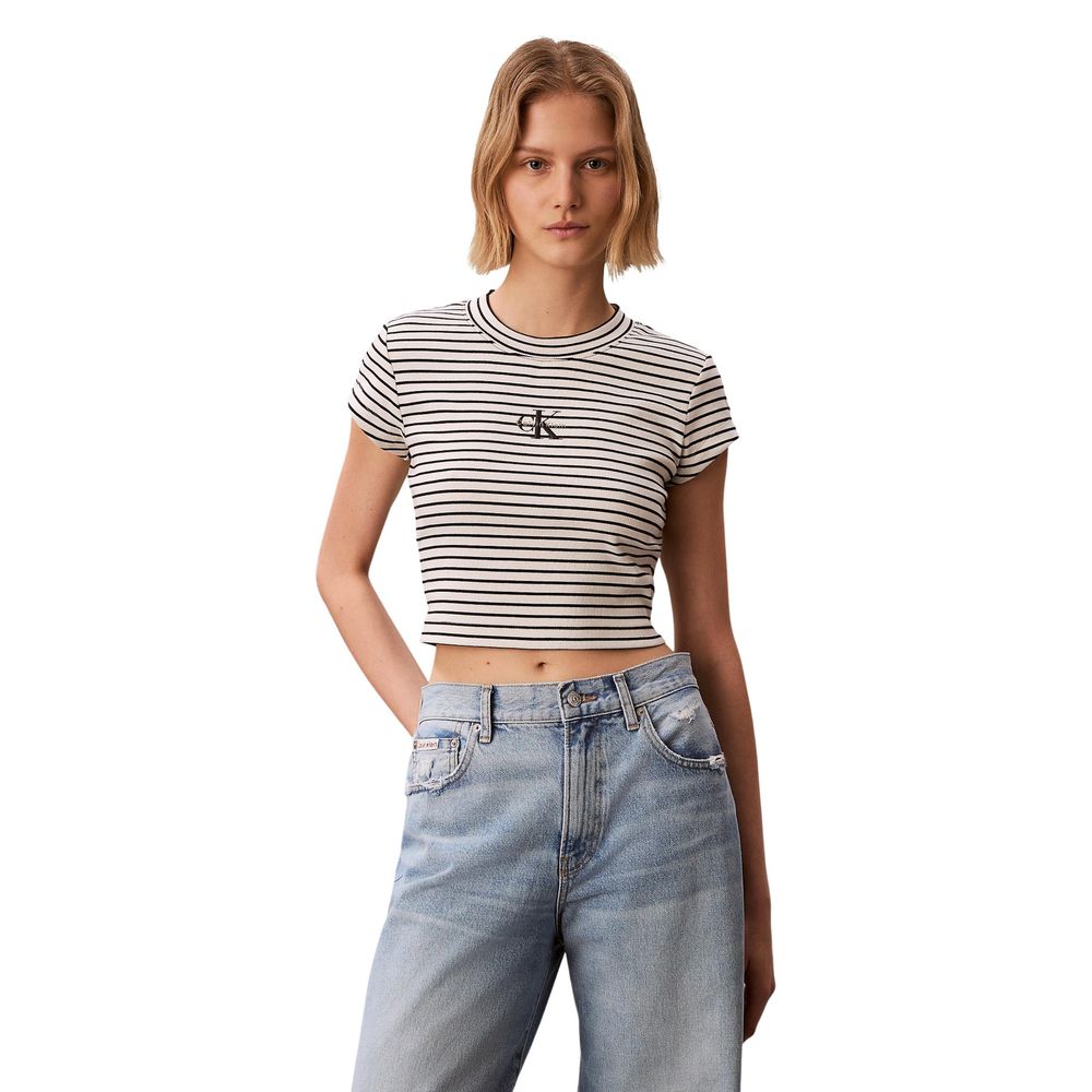 Calvin Klein Jeans Black Cotton T-Shirt