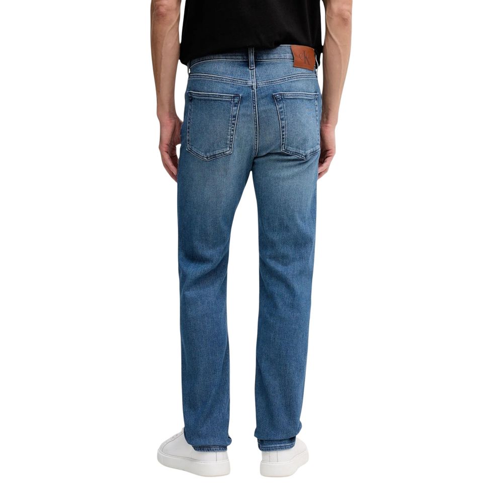 Calvin Klein Jeans Blue Cotton Relaxed Fit Jeans