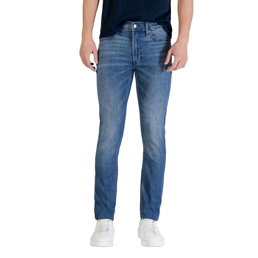 Calvin Klein Jeans Blue Cotton Skinny Jeans
