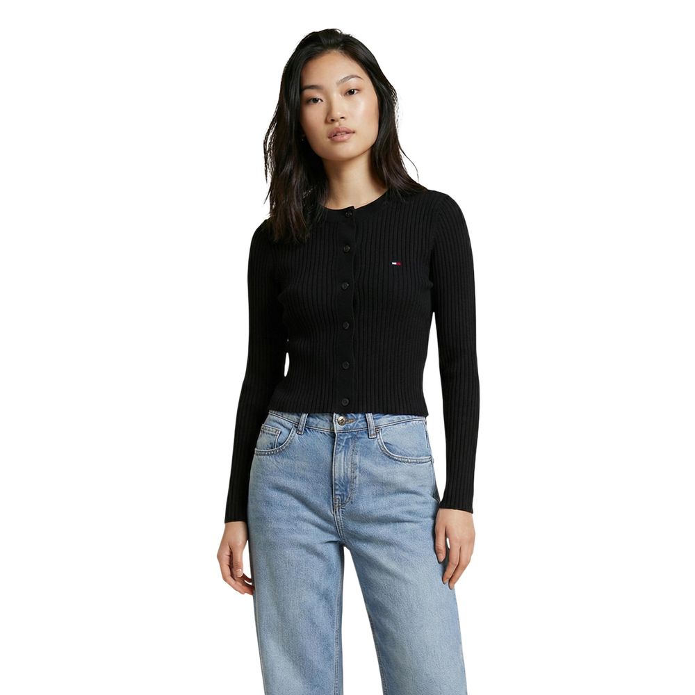 Tommy Hilfiger Jeans Black Organic Cotton Cardigan