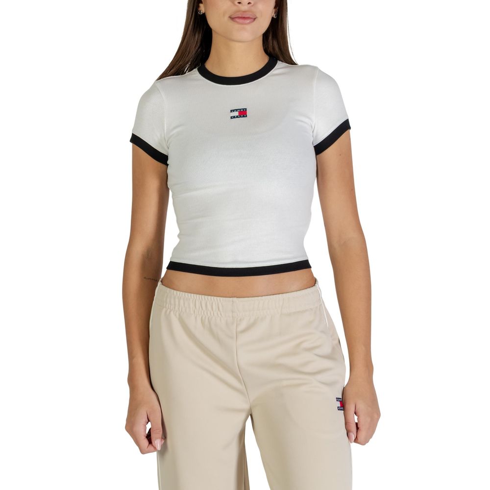 Tommy Hilfiger Jeans White Recycled Cotton T-Shirt