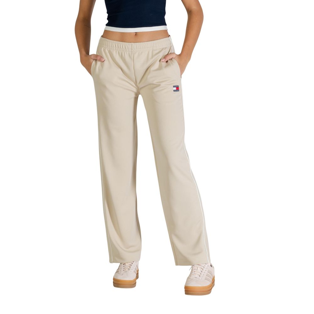 Tommy Hilfiger Jeans Beige Recycled Polyester Joggers (Workout Pants)