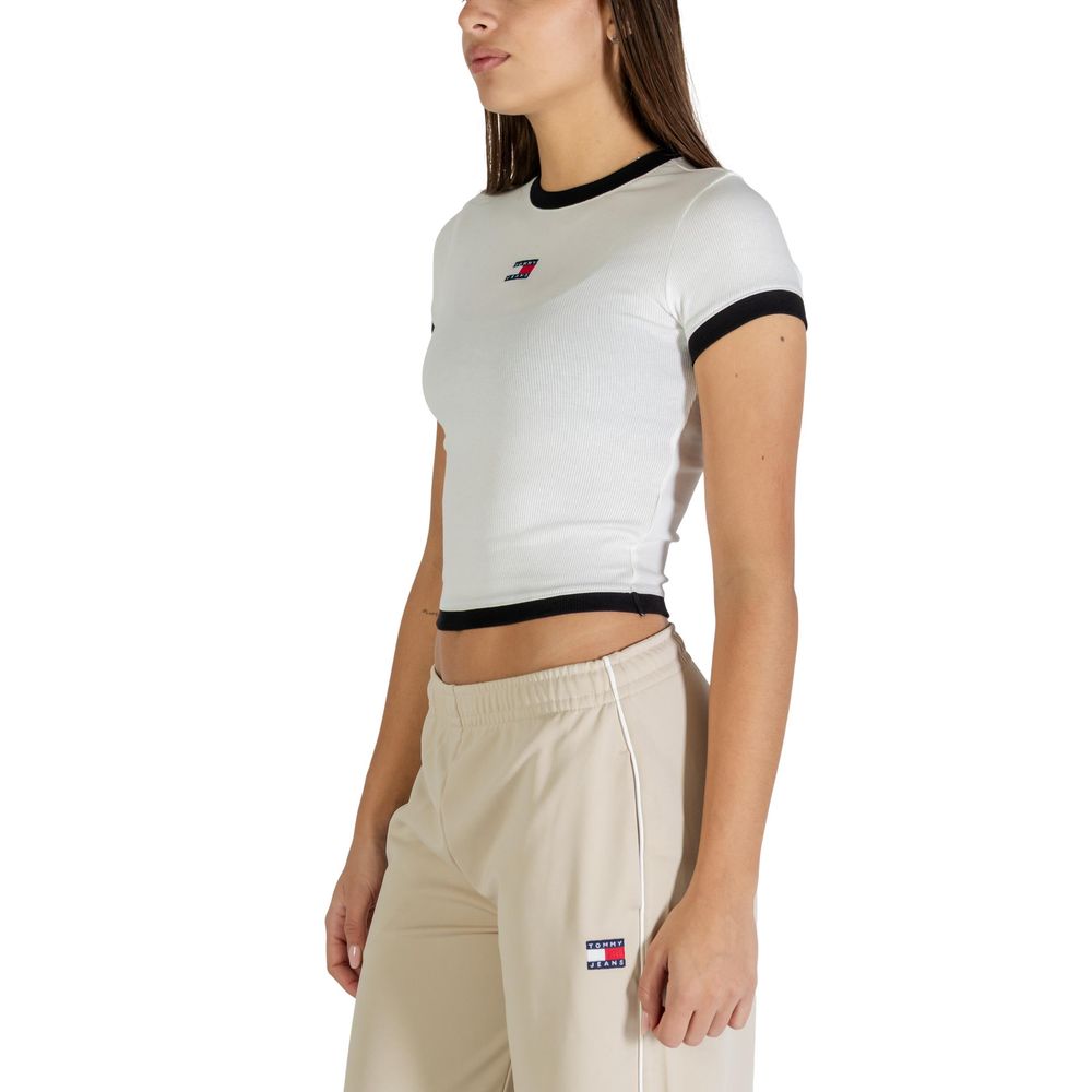 Tommy Hilfiger Jeans White Recycled Cotton T-Shirt