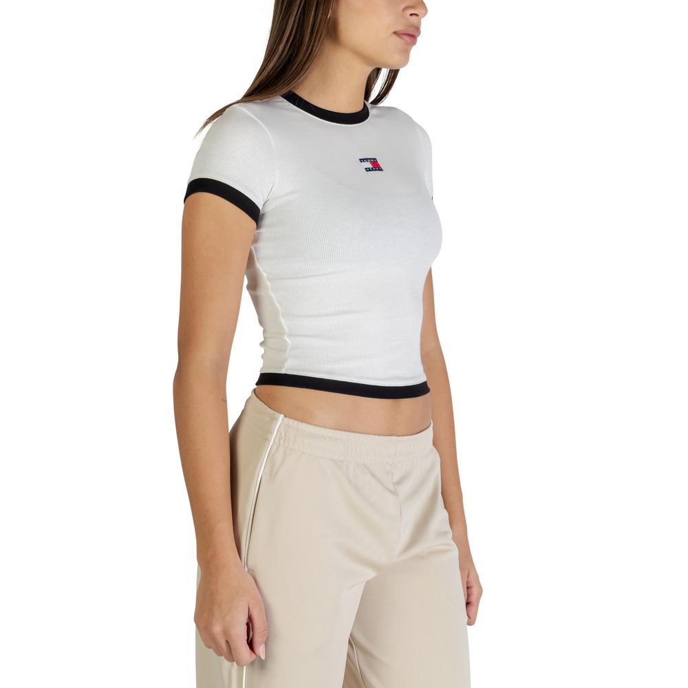 Tommy Hilfiger Jeans White Recycled Cotton T-Shirt