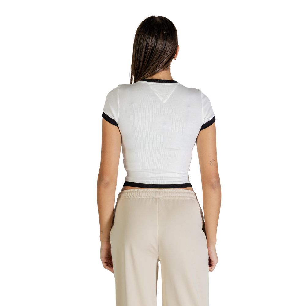 Tommy Hilfiger Jeans White Recycled Cotton T-Shirt