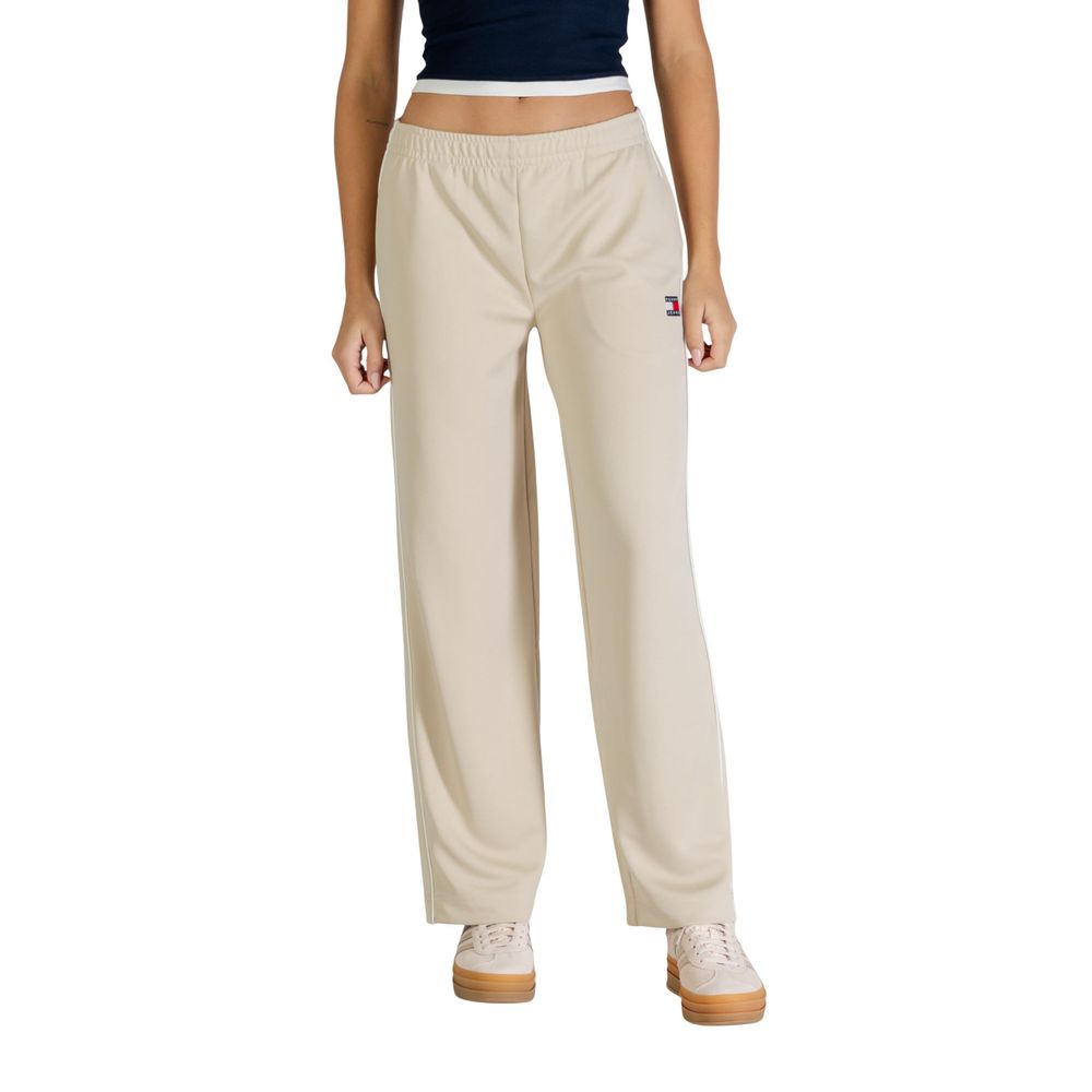 Tommy Hilfiger Jeans Beige Recycled Polyester Joggers (Workout Pants)