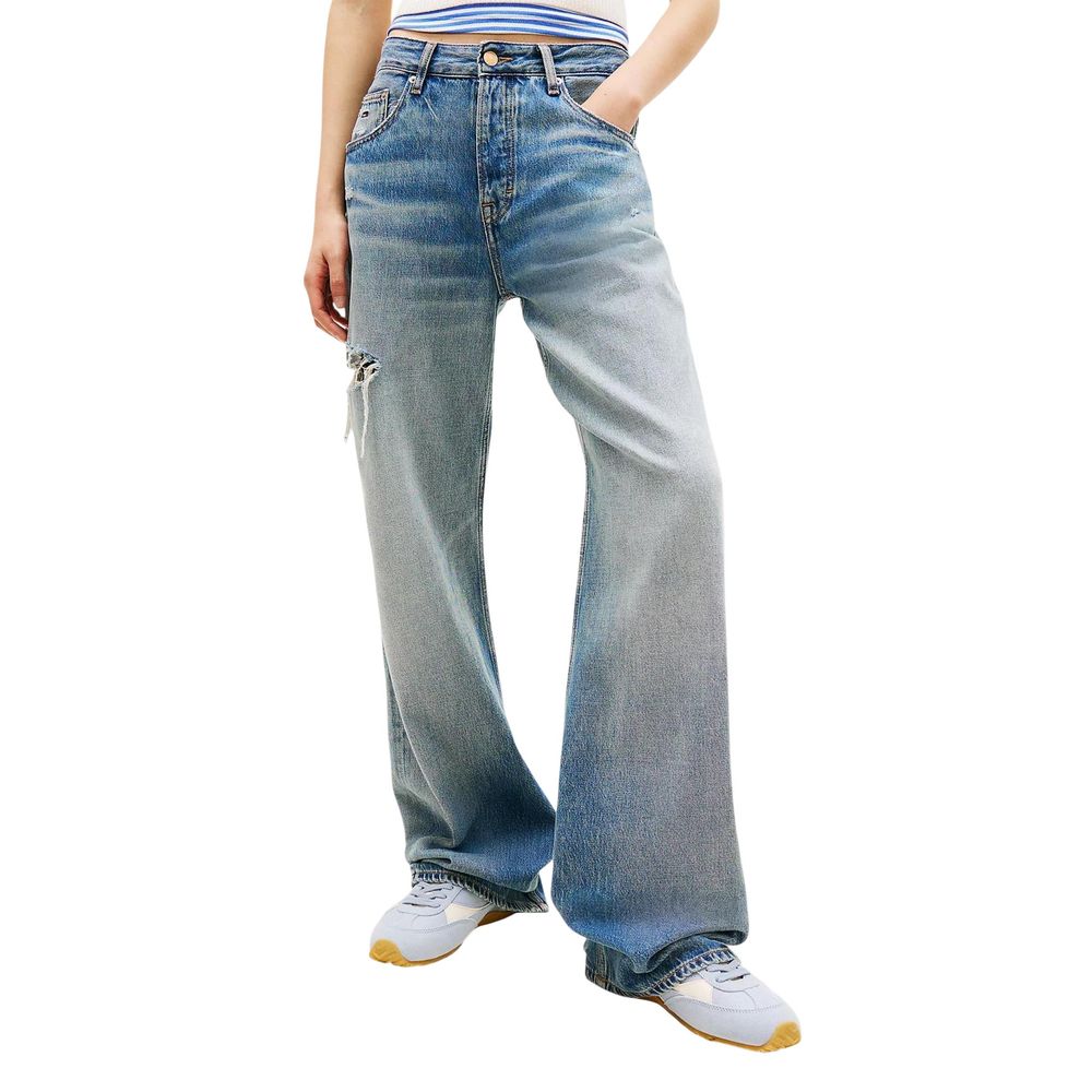 Tommy Hilfiger Jeans Blue Recycled Cotton Boyfriend Jeans