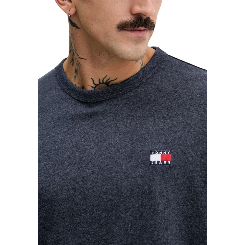 Tommy Hilfiger Jeans Blue Recycled Cotton Long Sleeve T-Shirt
