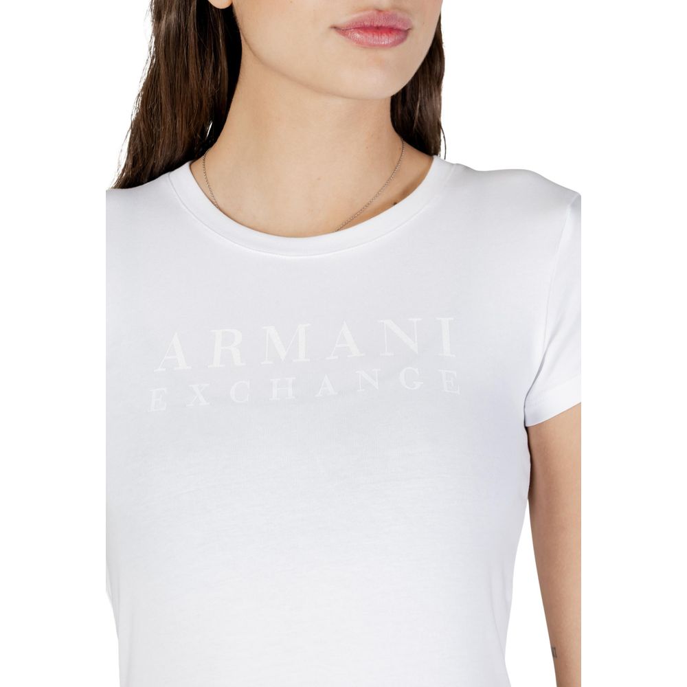 Armani Exchange White Cotton T-Shirt