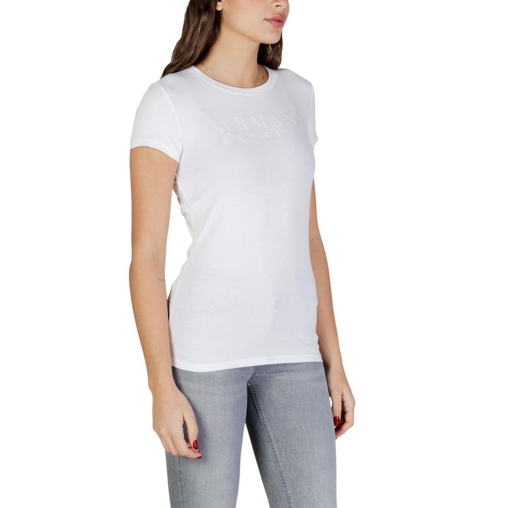 Armani Exchange White Cotton T-Shirt