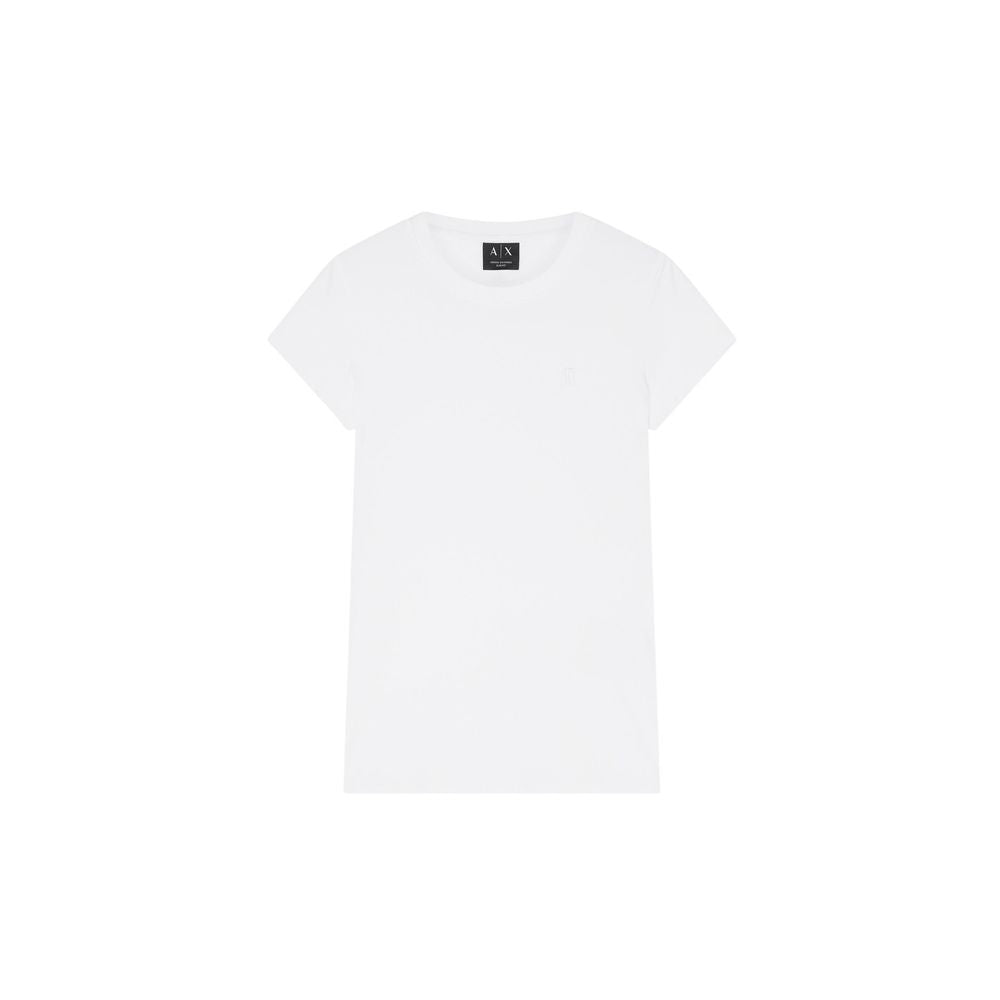 Armani Exchange White Cotton T-Shirt
