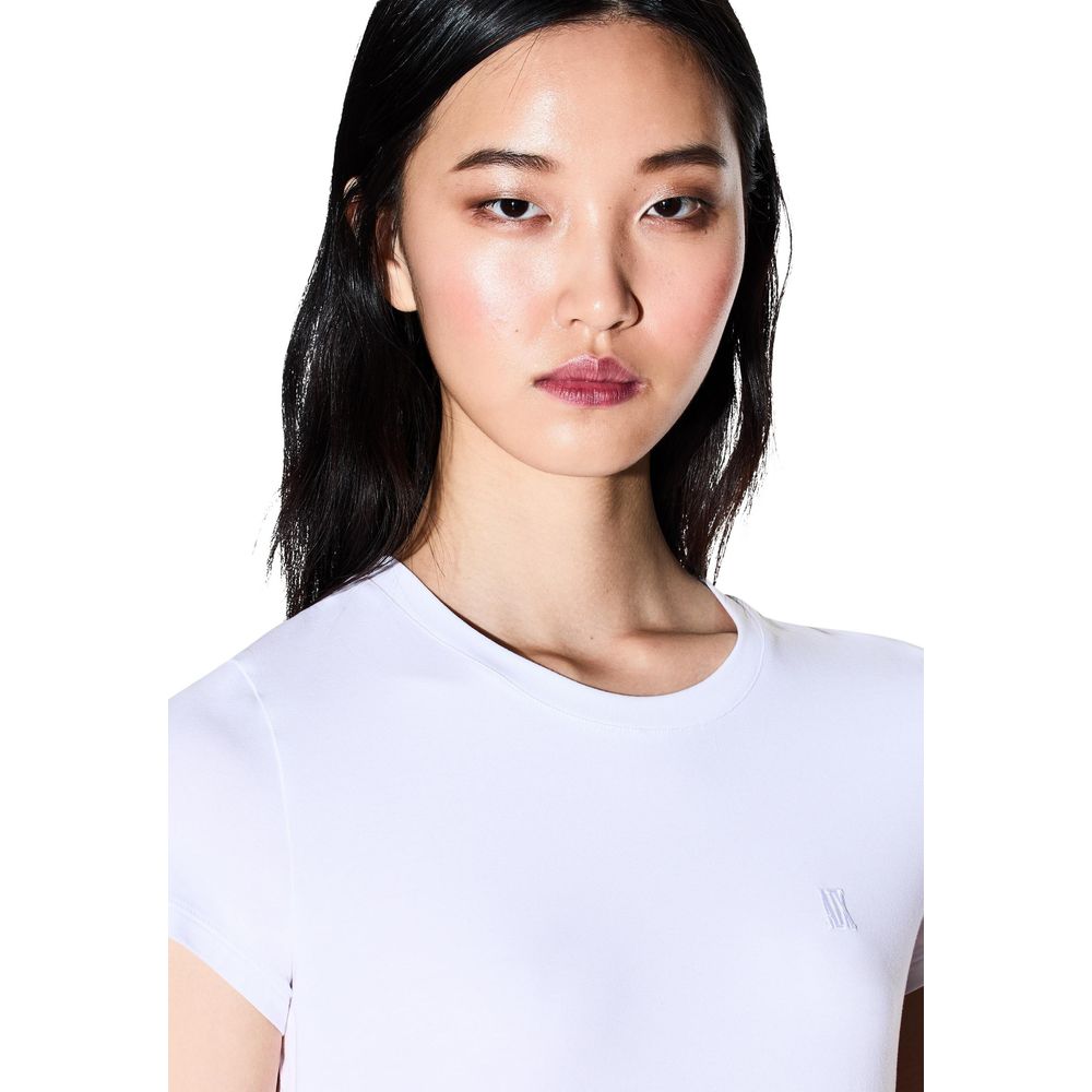 Armani Exchange White Cotton T-Shirt