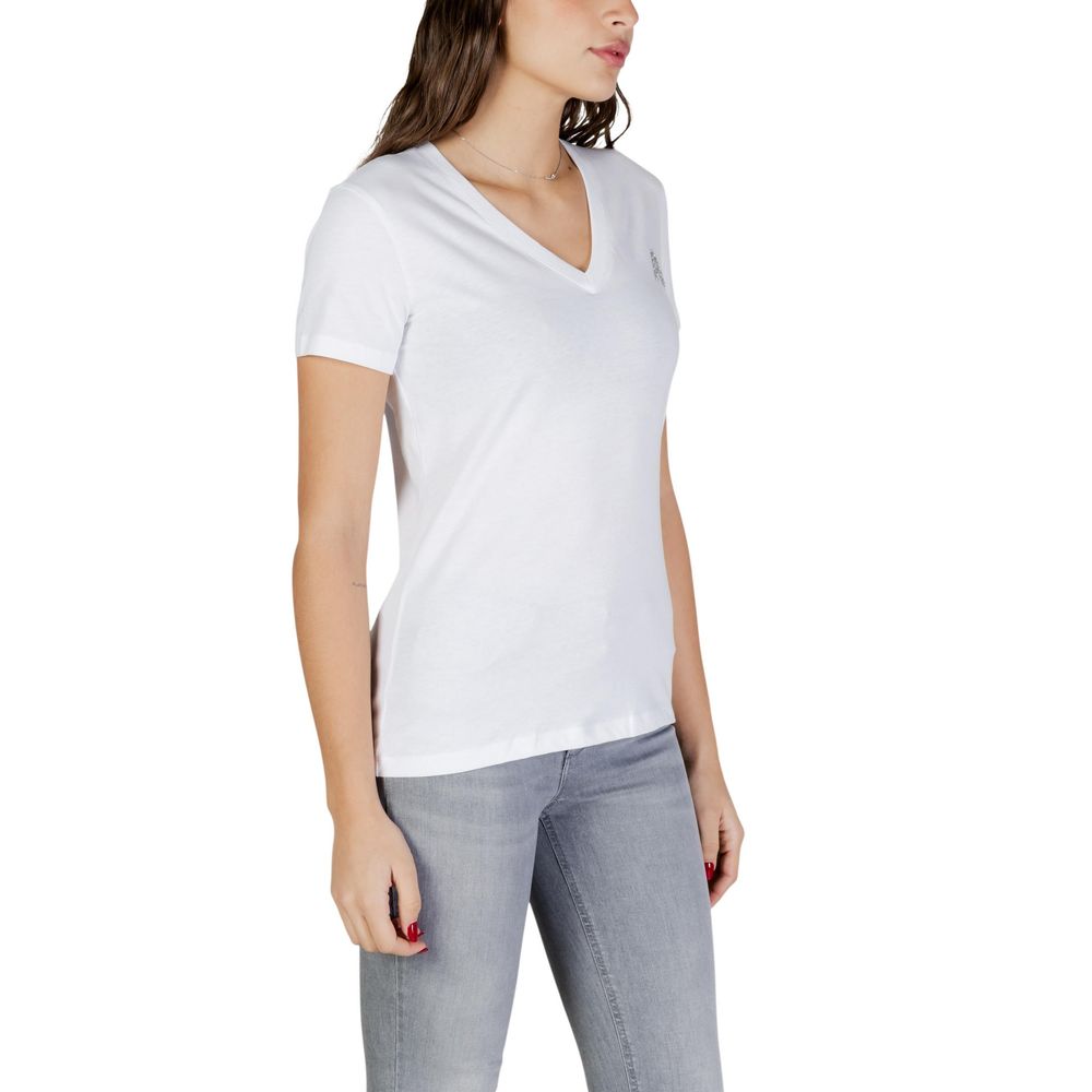 Armani Exchange White Cotton T-Shirt