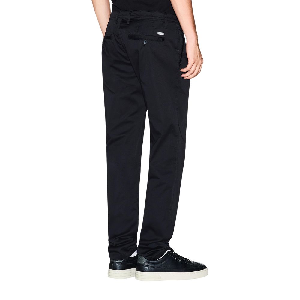Armani Exchange Black Cotton Skinny Pants