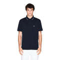 Armani Exchange Blue Cotton Polo Shirt