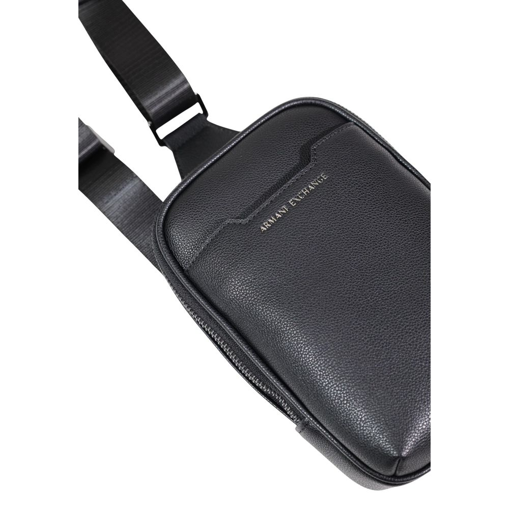 Armani Exchange Black Polyester Backpack