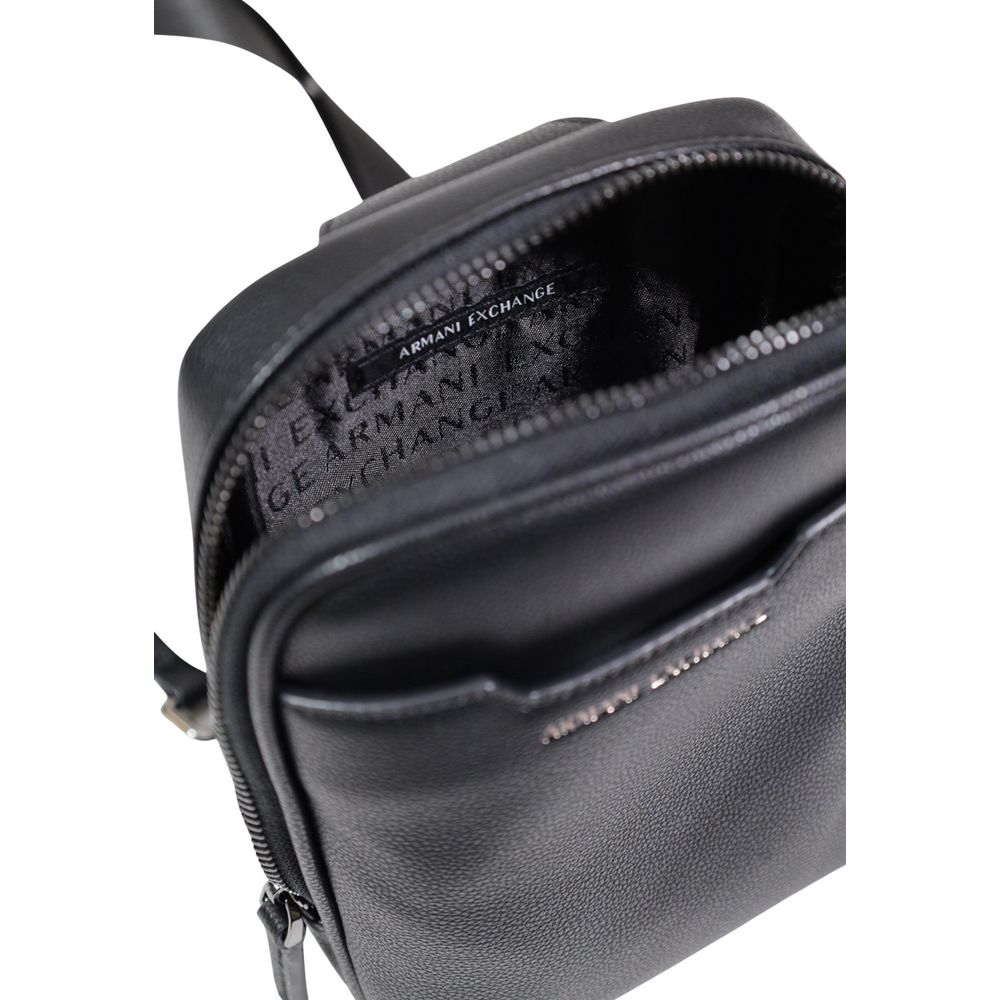 Armani Exchange Black Polyester Backpack