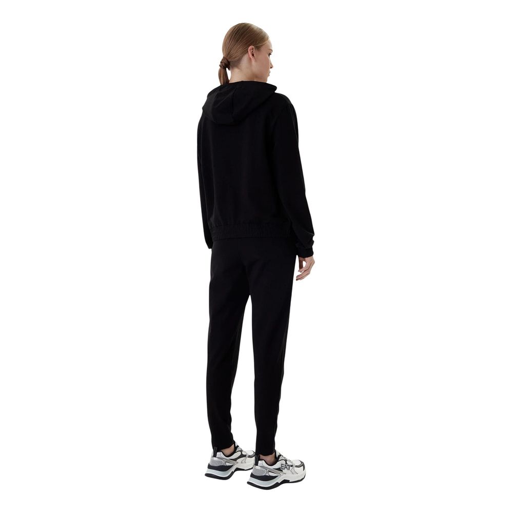 EA7 Emporio Armani Black Cotton Tracksuit