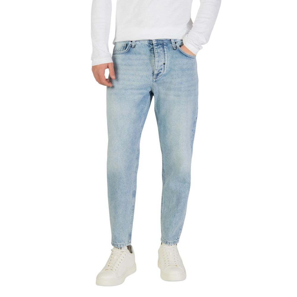 Antony Morato Light Blue Cotton Relaxed Fit Jeans