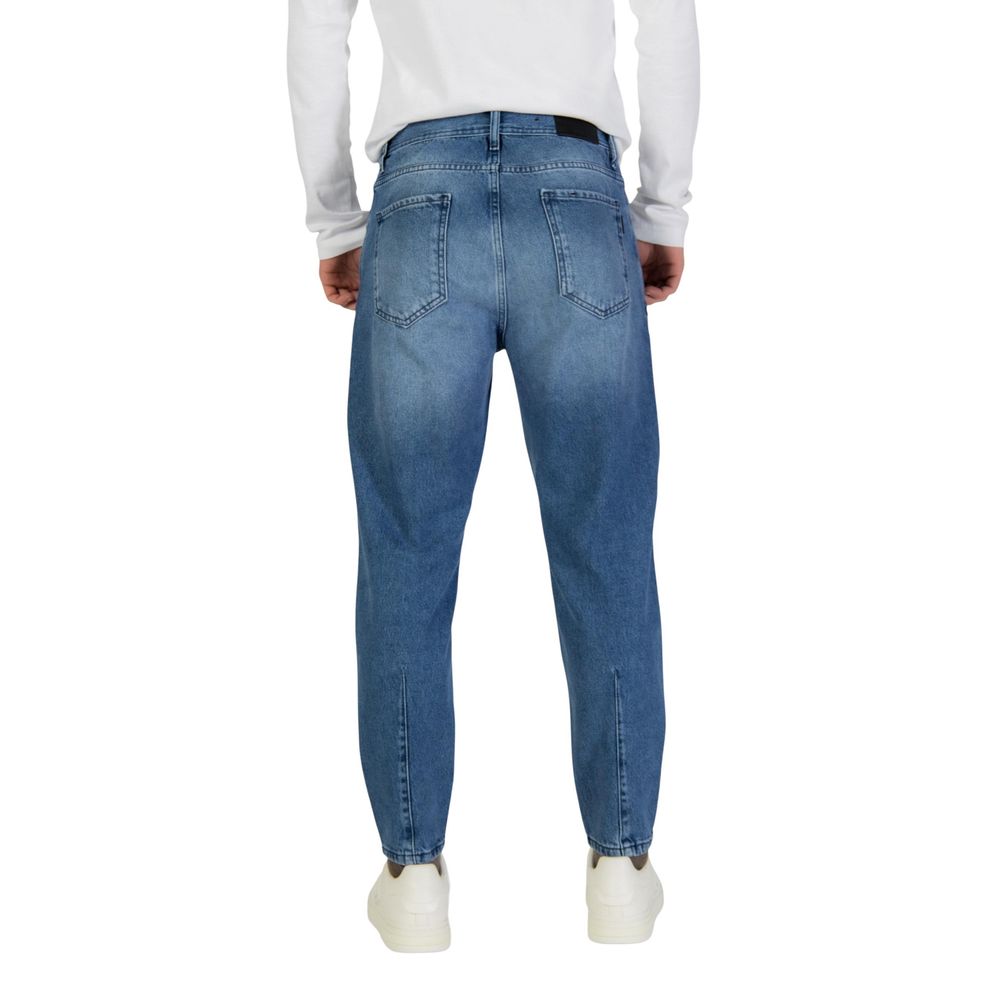 Antony Morato Blue Cotton Relaxed Fit Jeans