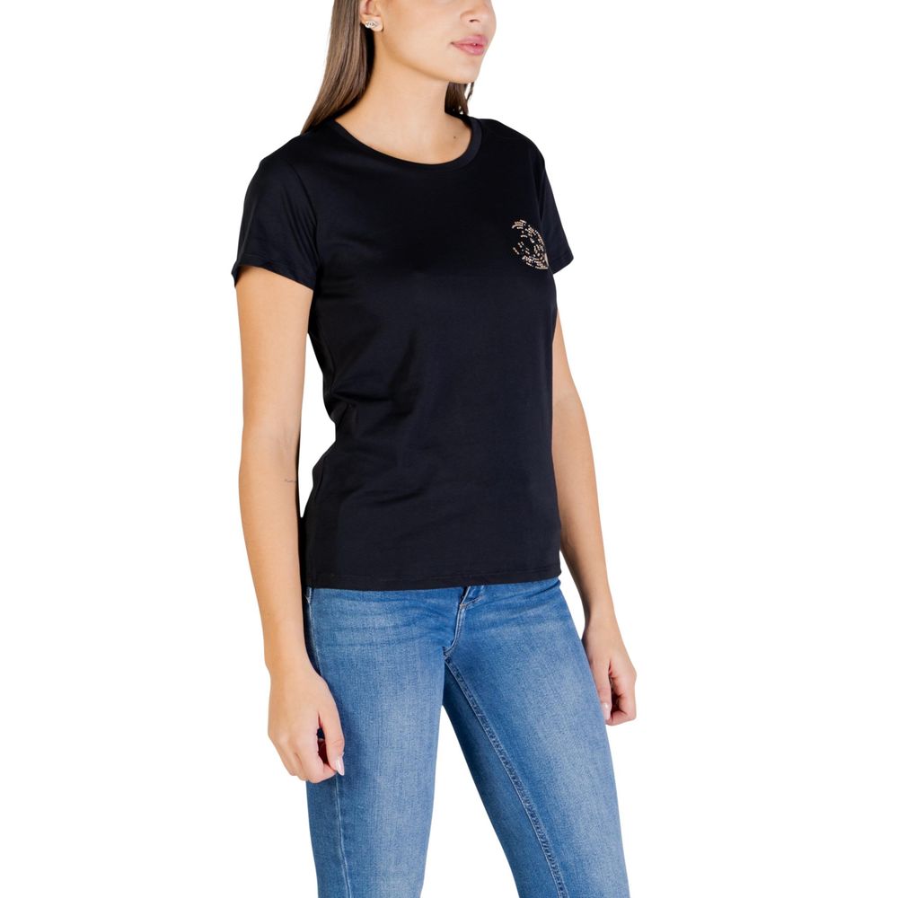 Liu Jo Black Cotton T-Shirt