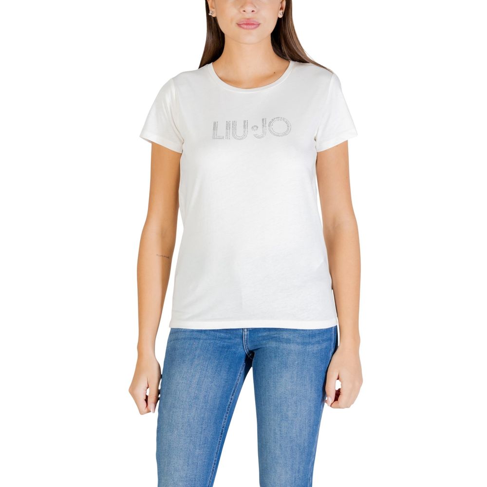 Liu Jo White Cotton T-Shirt