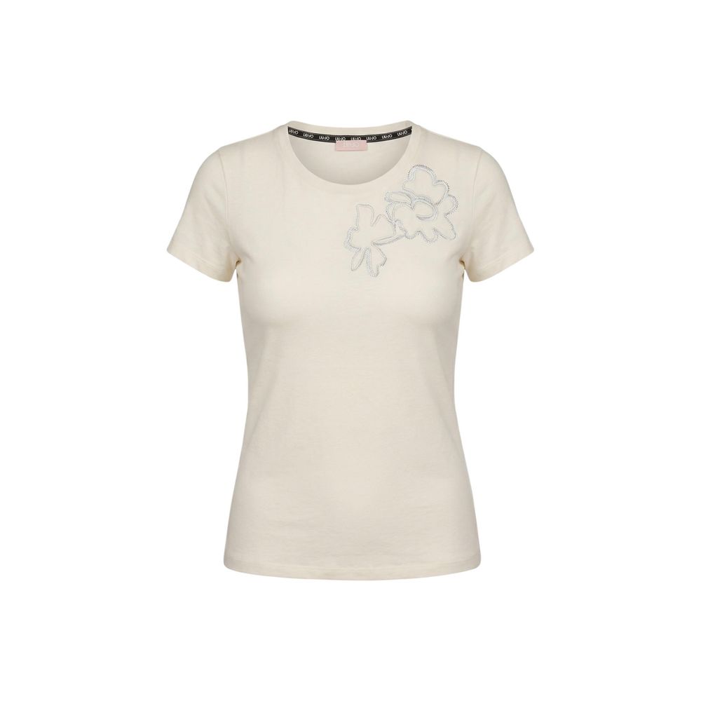 Liu Jo White Cotton T-Shirt