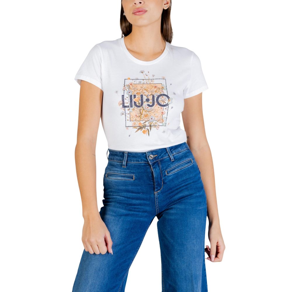 Liu Jo White Cotton T-Shirt