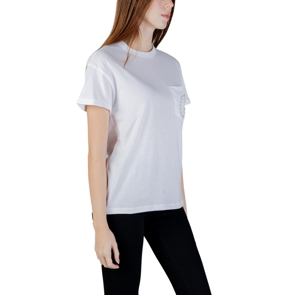 Guess White Cotton T-Shirt