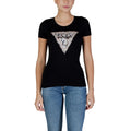 Guess Black Cotton T-Shirt