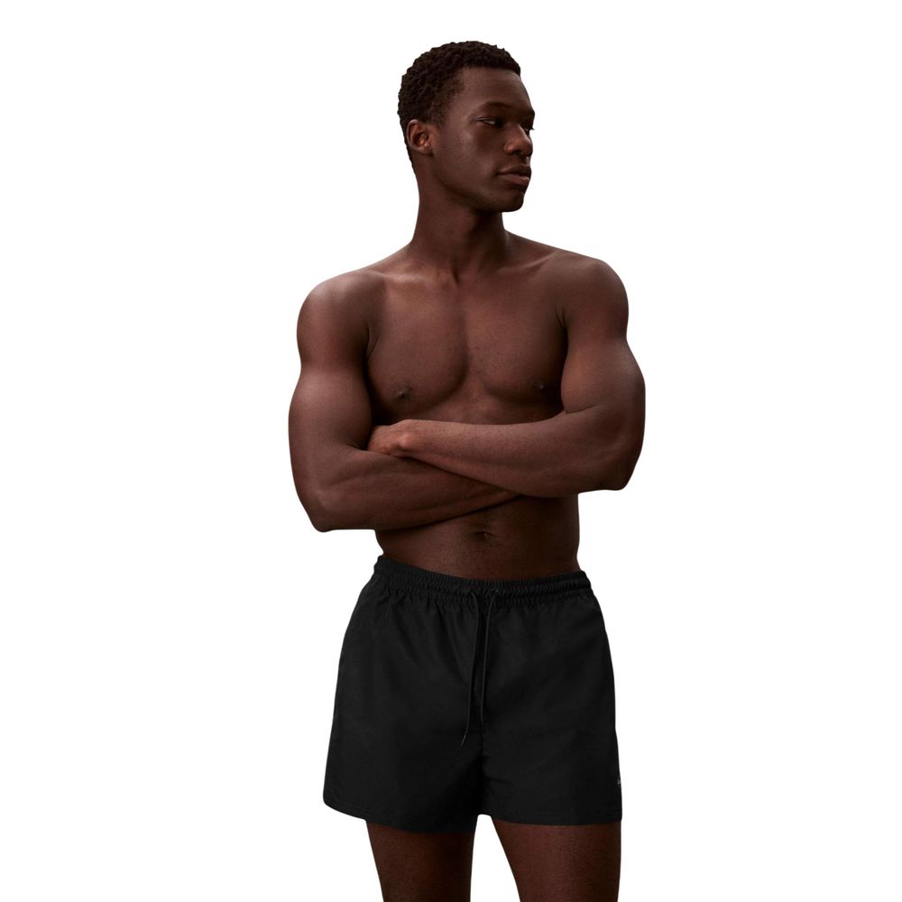 Calvin Klein Jeans Black Recycled Polyester Swim Shorts