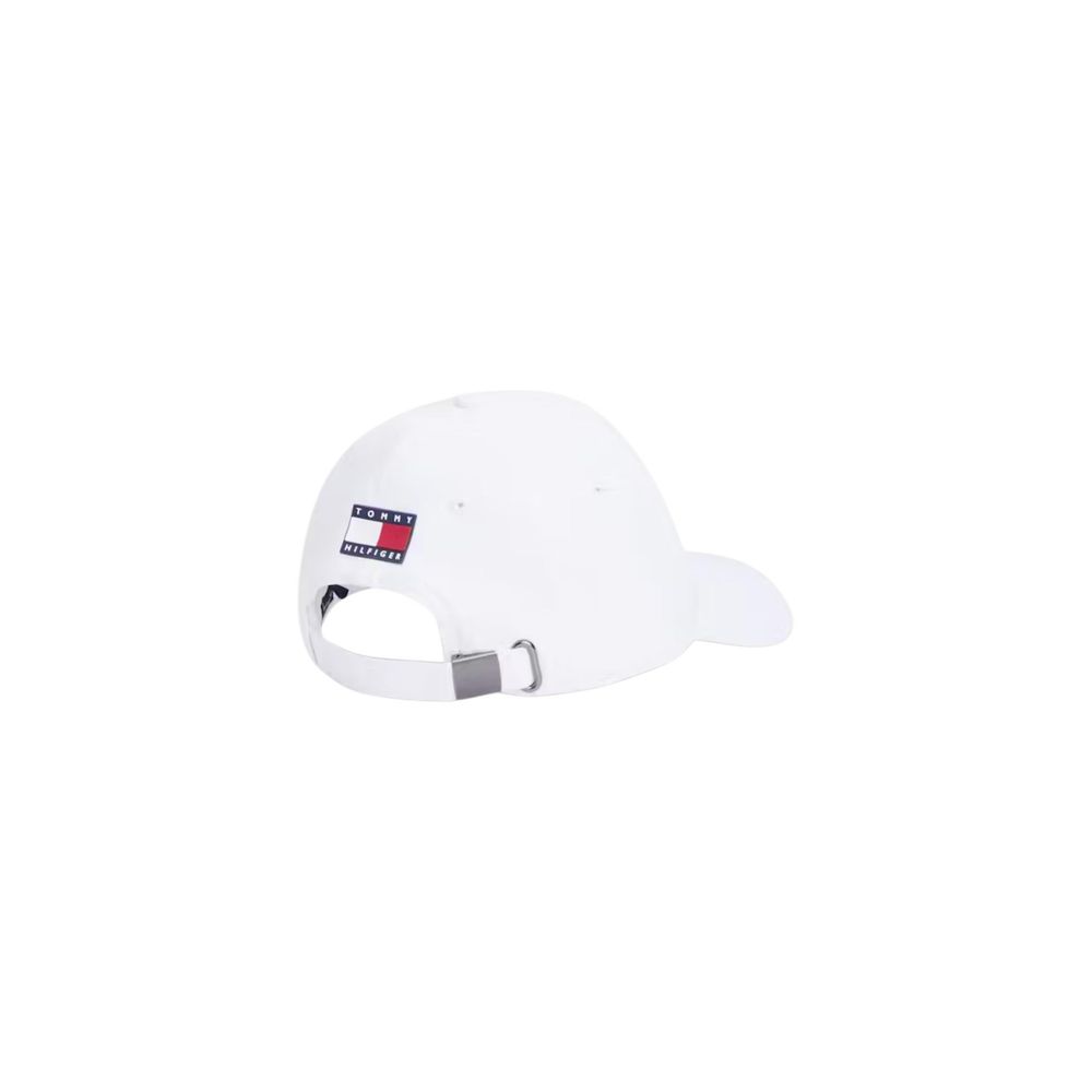 Tommy Hilfiger White Recycled Polyester Cap (Baseball Hat)