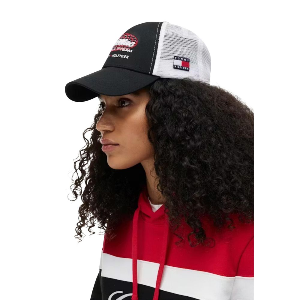 Tommy Hilfiger Black And White Organic Cotton Cap (Baseball Hat)