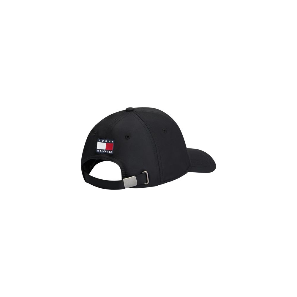 Tommy Hilfiger Black Recycled Polyester Cap (Baseball Hat)